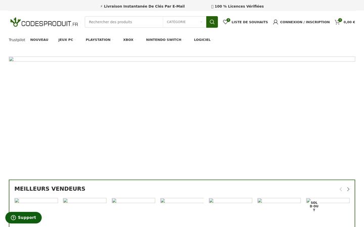 Screenshot of codesproduit.fr