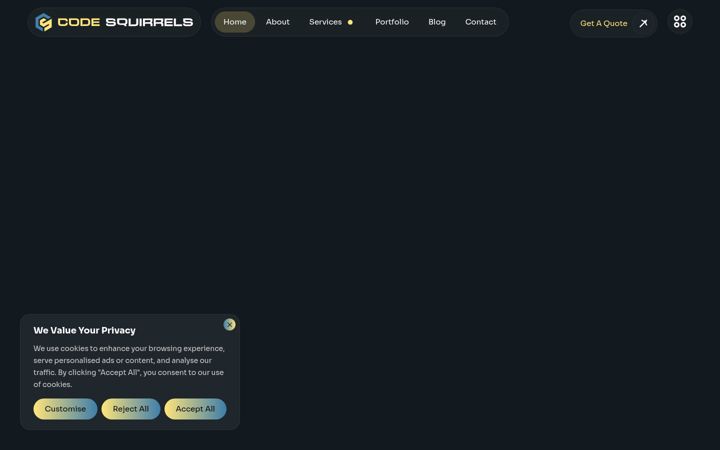 Screenshot of codesquirrels.com