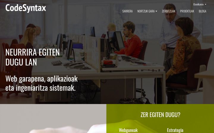 Kuvakaappaus sivustosta codesyntax.com