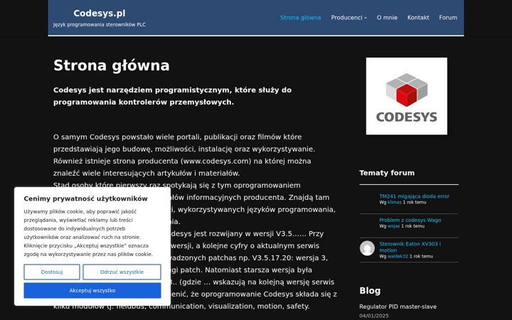 Screenshot of codesys.pl