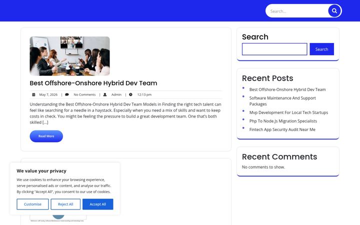 Screenshot of codetechvertex.com