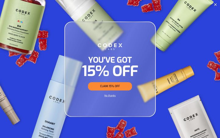 Screenshot of codexbeauty.com
