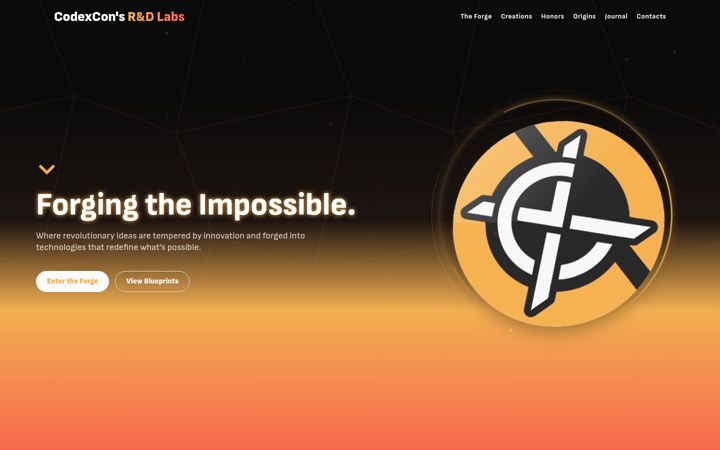 Screenshot of codexcon.net