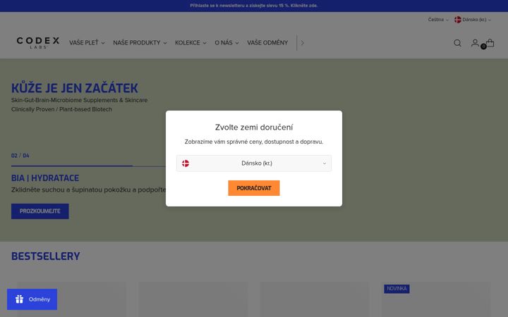 Capture d'écran de codexlabs.co