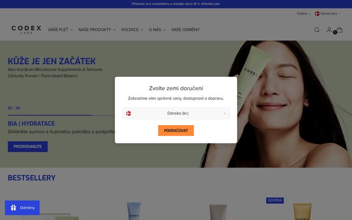 Екранна снимка на codexlabs.cz
