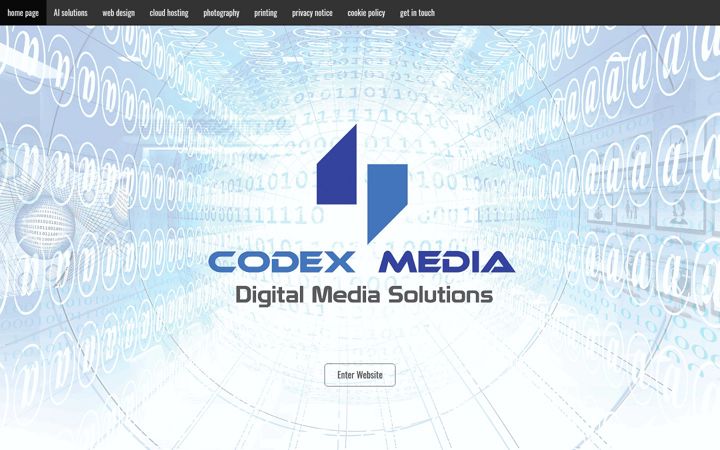 Screenshot of codexmedia.co.uk
