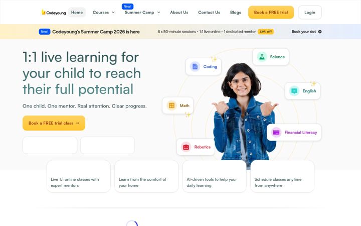 Ekrano kopija codeyoung.com