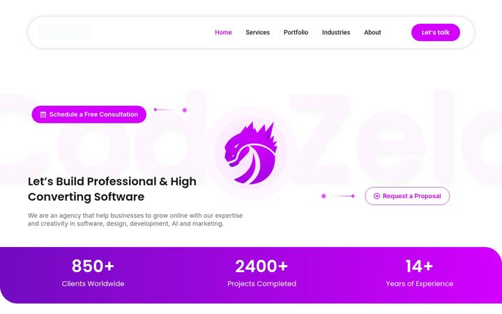 Screenshot of codezela.com