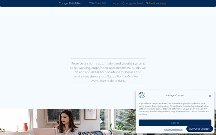 Screenshot of codgystech.net