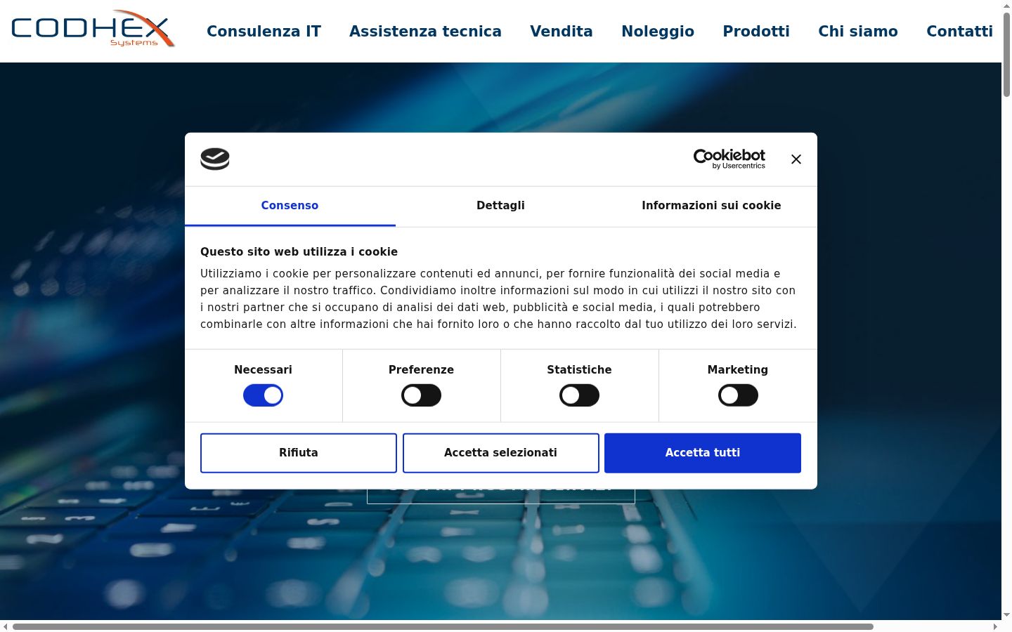 Captură de ecran a bannerului de consimțământ afișat înainte de orice interacțiune