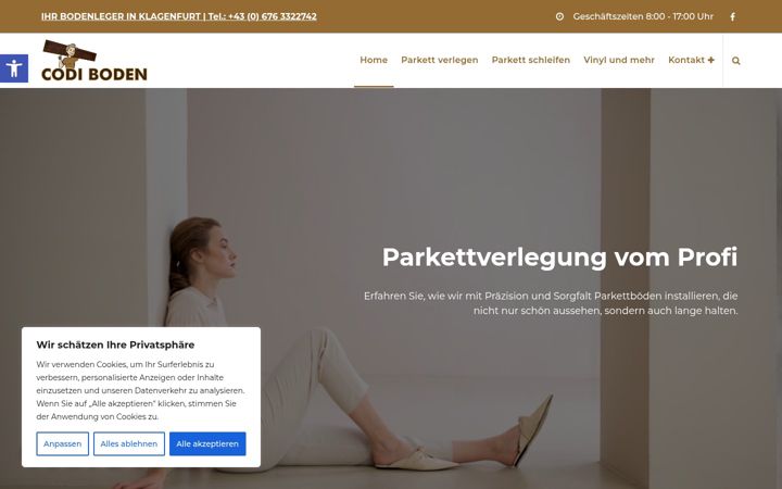 Screenshot of codi-boden.at