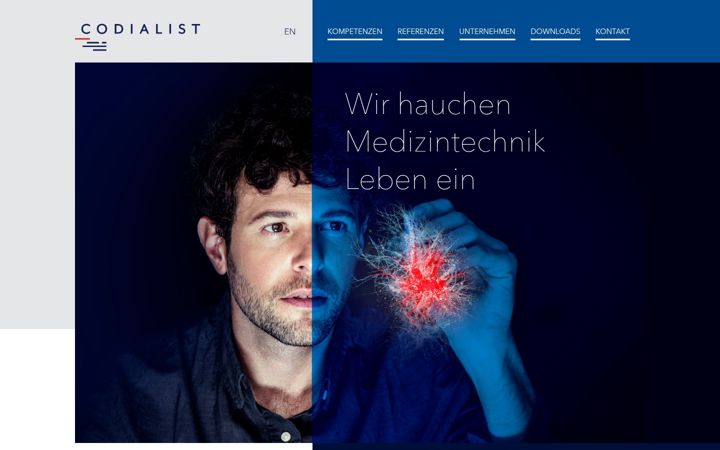 Screenshot of codialist.de
