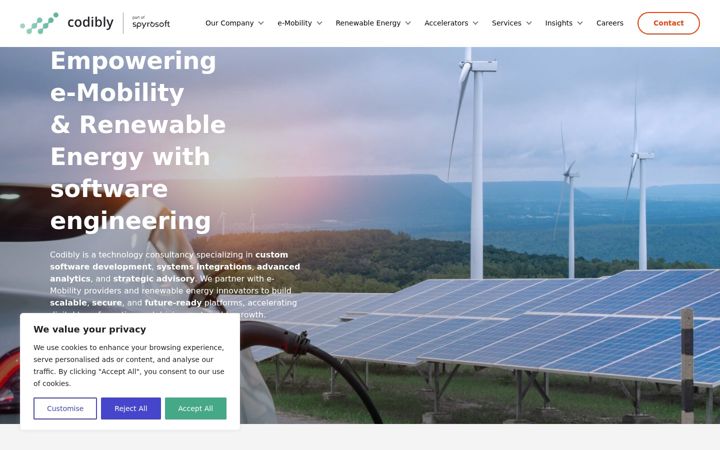 Screenshot of codibly.com