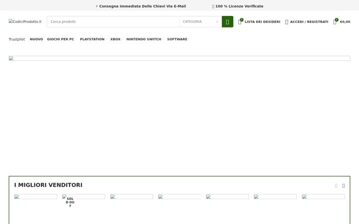 Screenshot of codiciprodotto.it