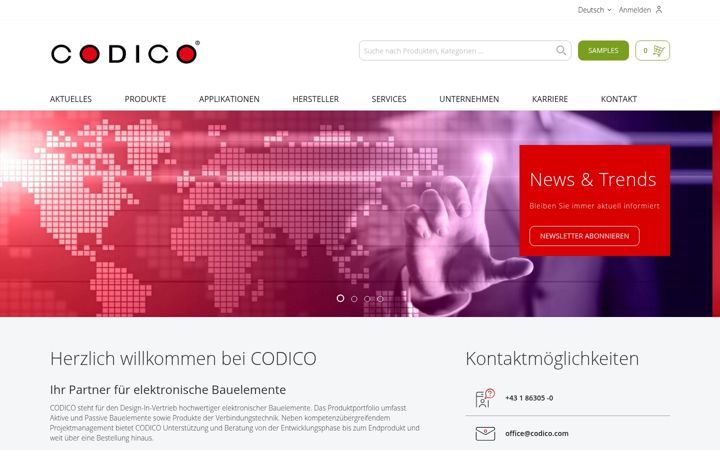 Screenshot of codico.com