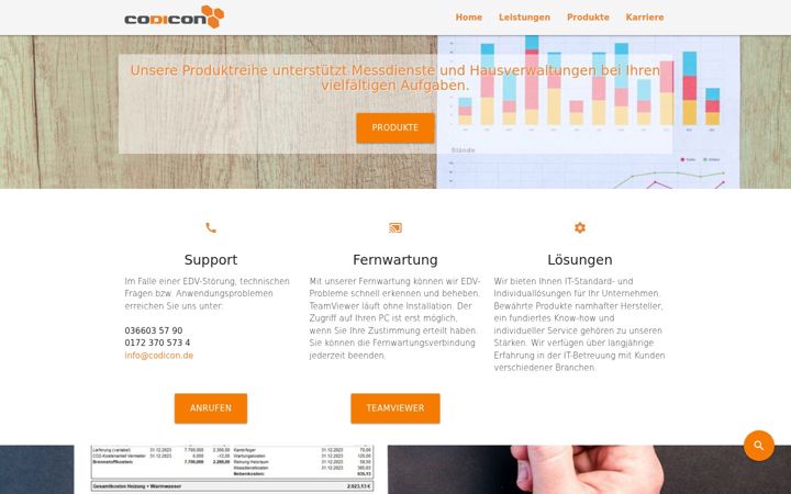 Screenshot of codicon.de