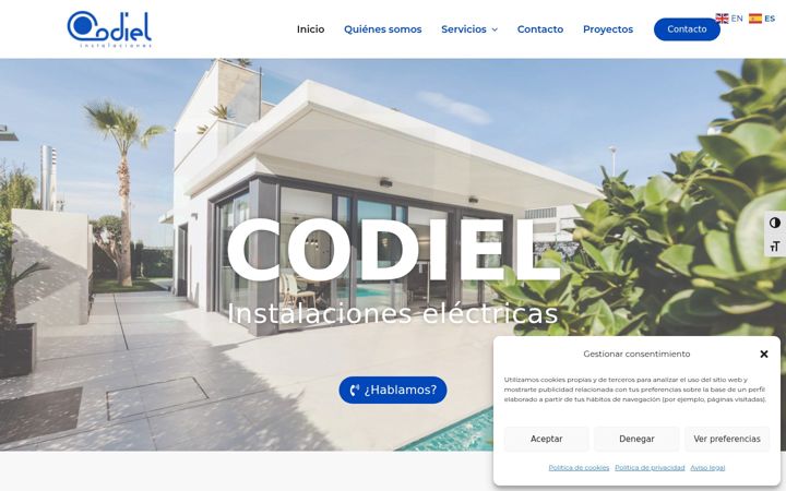 Screenshot of codiel.es
