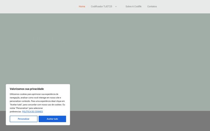 Posnetek zaslona codifik.com.br