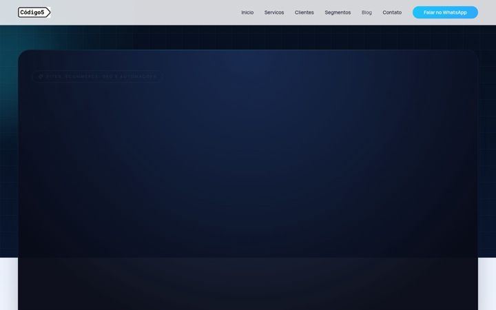 Posnetek zaslona codigo5.com.br