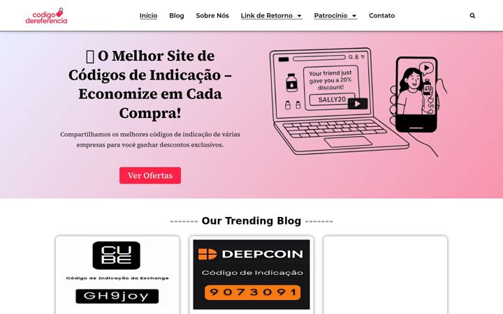 Screenshot of codigodereferencia.pt