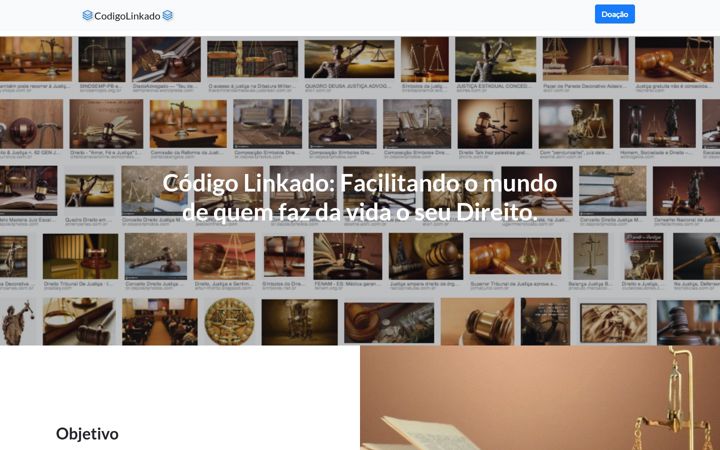 Skjámynd af codigolinkado.com.br