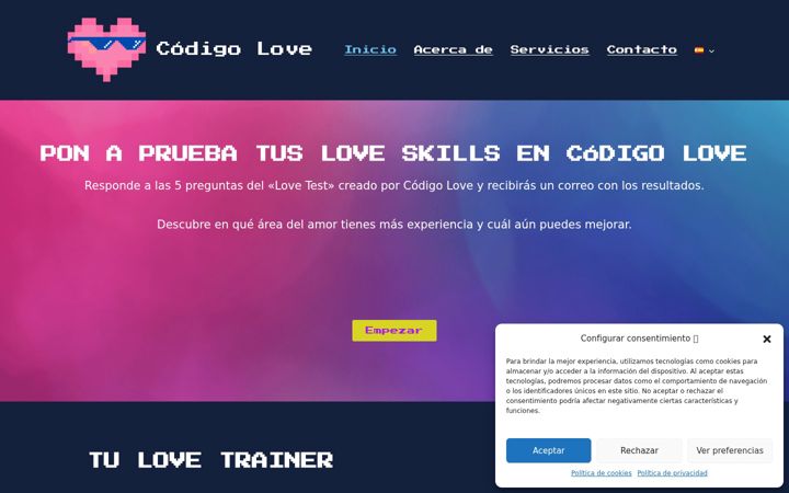 Screenshot of codigolove.es