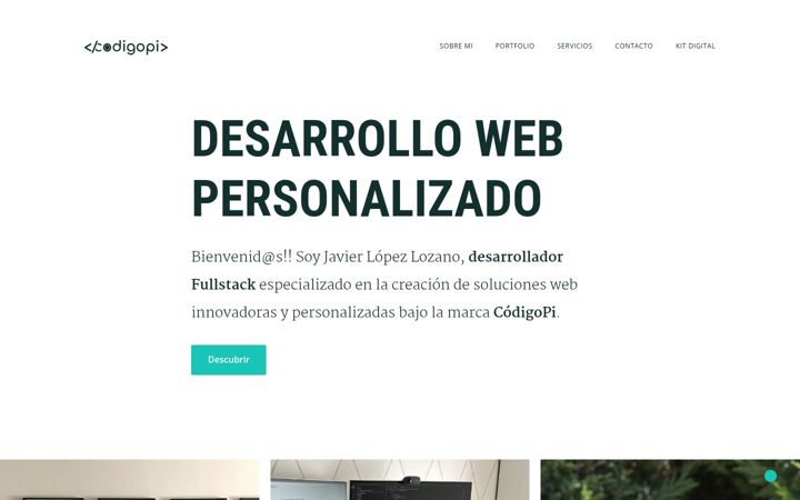 Screenshot of codigopi.com