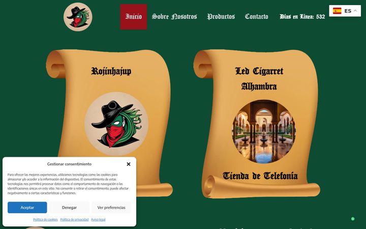 Screenshot of codigorojinhajup.es