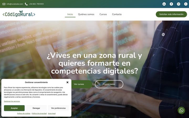 Screenshot of codigorural.es