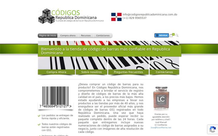 Screenshot of codigosrepublicadominicana.com.do