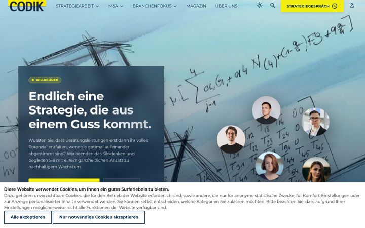 Screenshot of codik.de