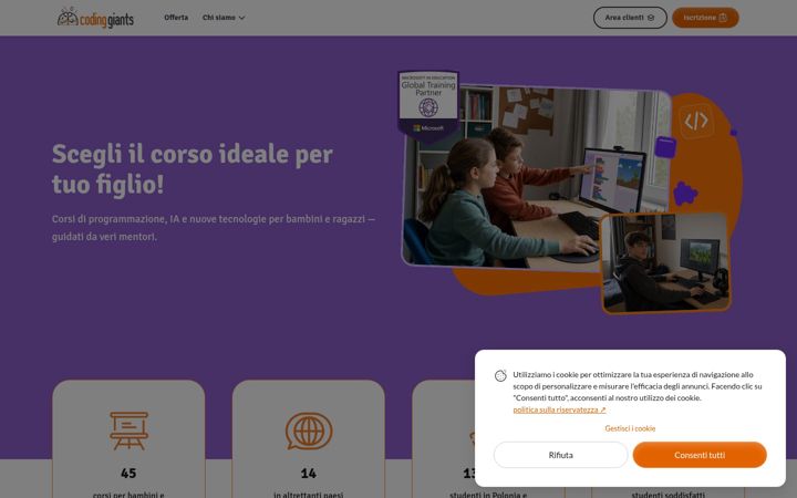 Screenshot of codinggiants.it