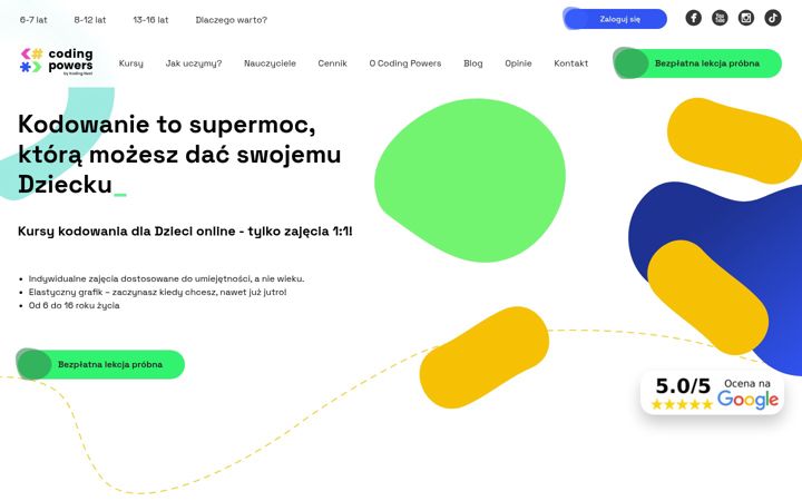 Screenshot of codingpowers.pl