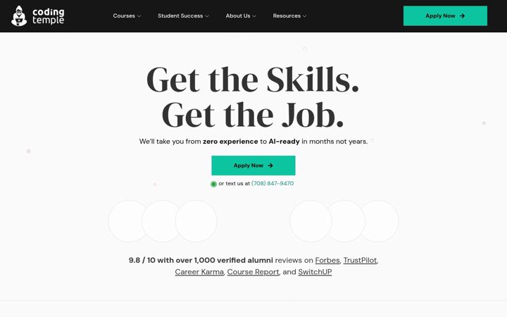 Screenshot of codingtemple.com
