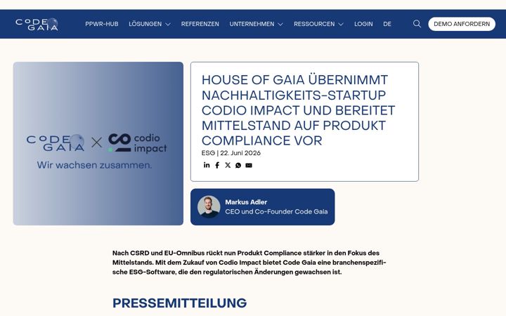 Ekraanipilt saidist codioimpact.com