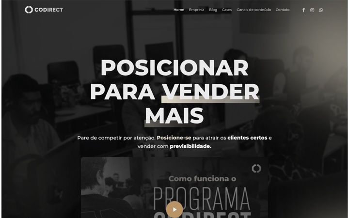 Skjámynd af codirect.com.br