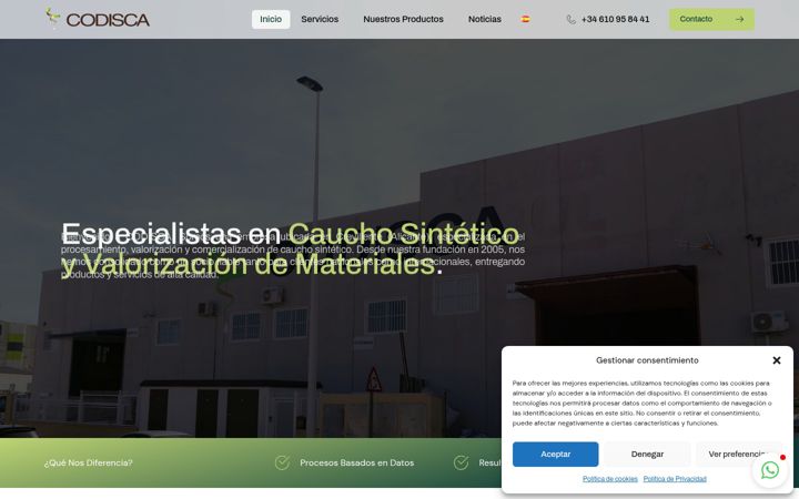 Screenshot of codisca.com