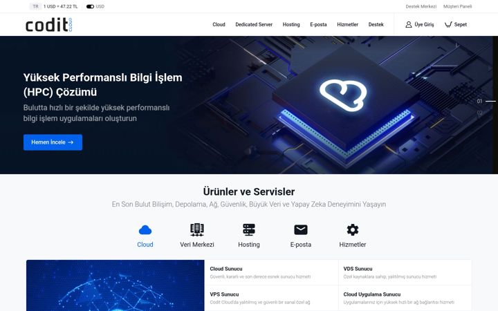 Captura de pantalla de coditcloud.com