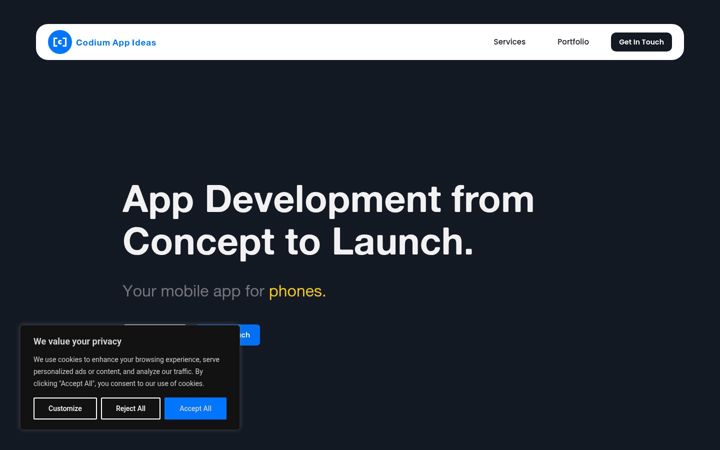 Screenshot of codium.at