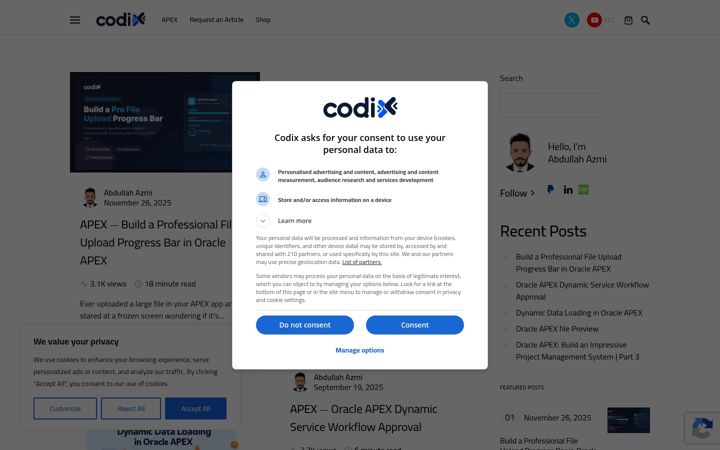Zrzut ekranu codix.ai