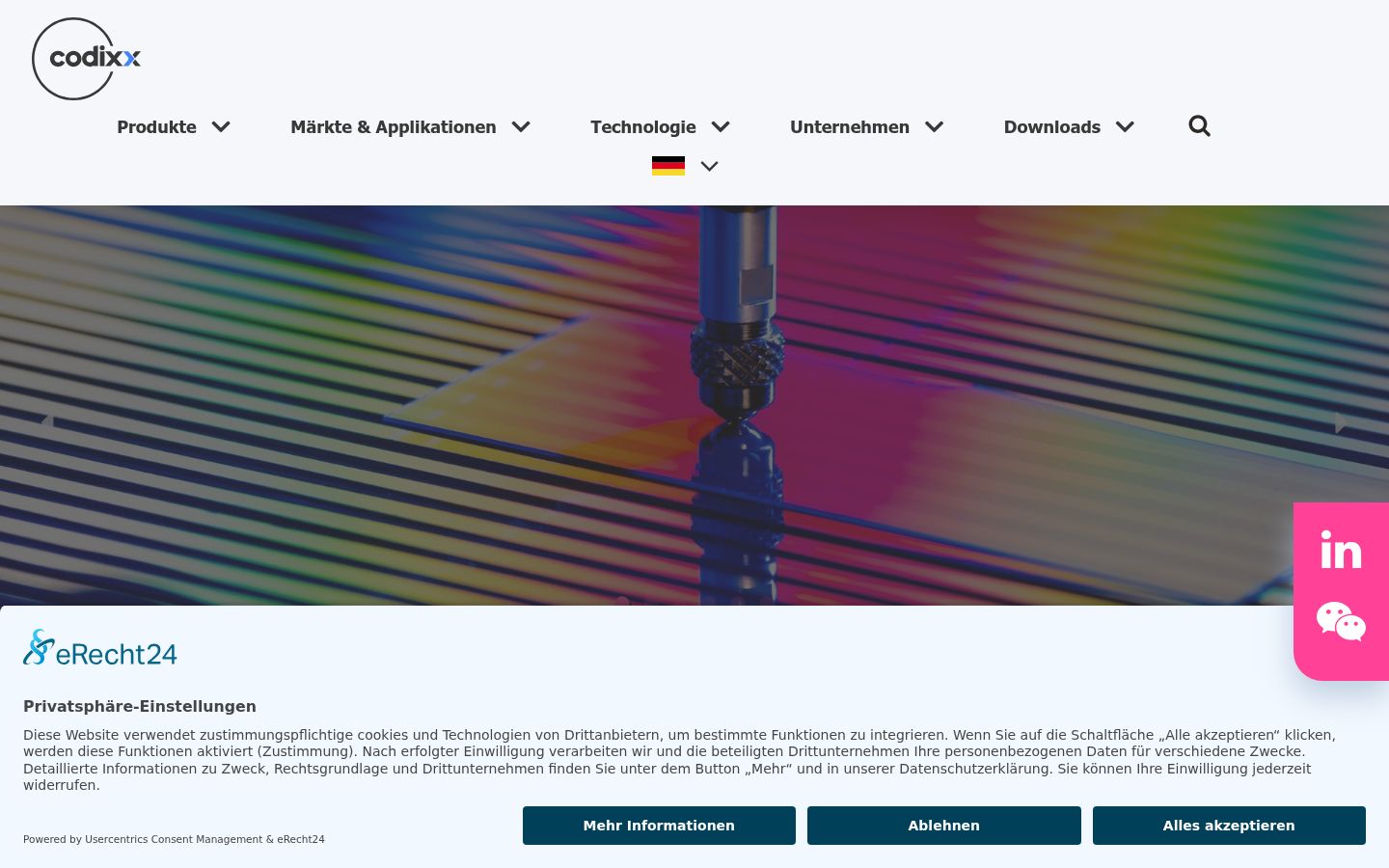 Captura de pantalla del banner de consentimiento mostrado antes de cualquier interacción