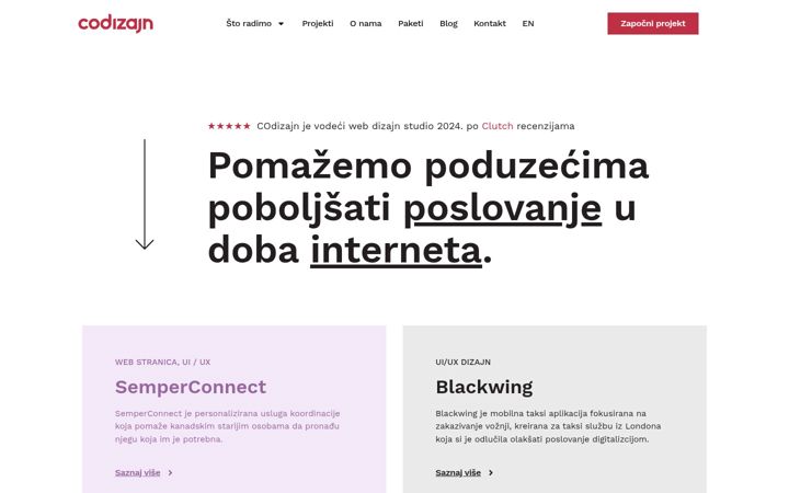 Screenshot of codizajn.com