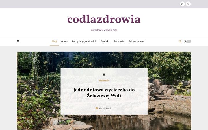 Screenshot of codlazdrowia.pl