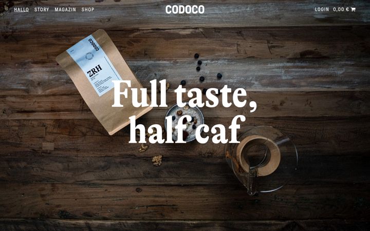 Screenshot of codoco-coffee.de