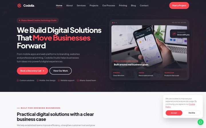 Screenshot of codollastudio.com