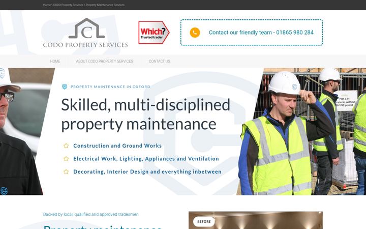 Screenshot of codopropertyservices.co.uk