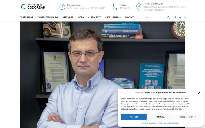 Screenshot of codorean.ro