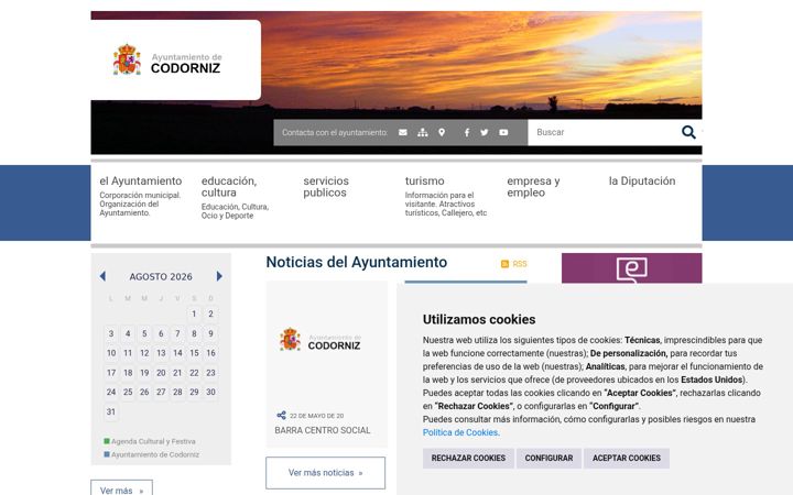 Screenshot of codorniz.es