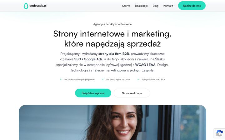 Screenshot of codovado.pl