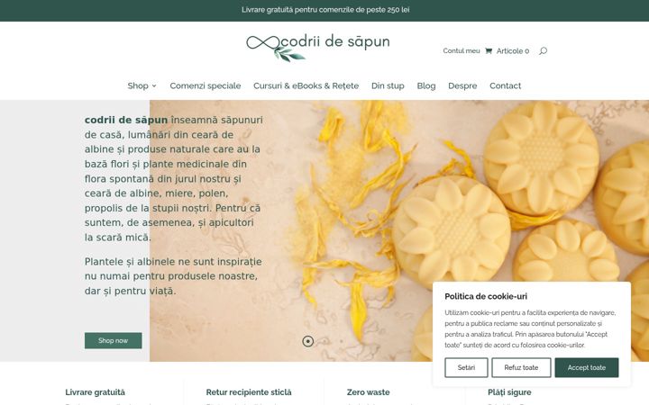 Screenshot of codriidesapun.ro